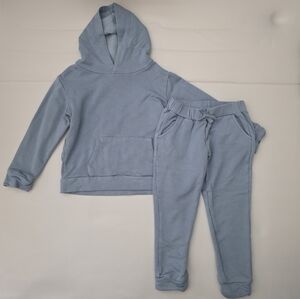 NWOT Birdie Bean Long Sleeve Top and Jogger Outfit Set (River) Color: Blue 4T